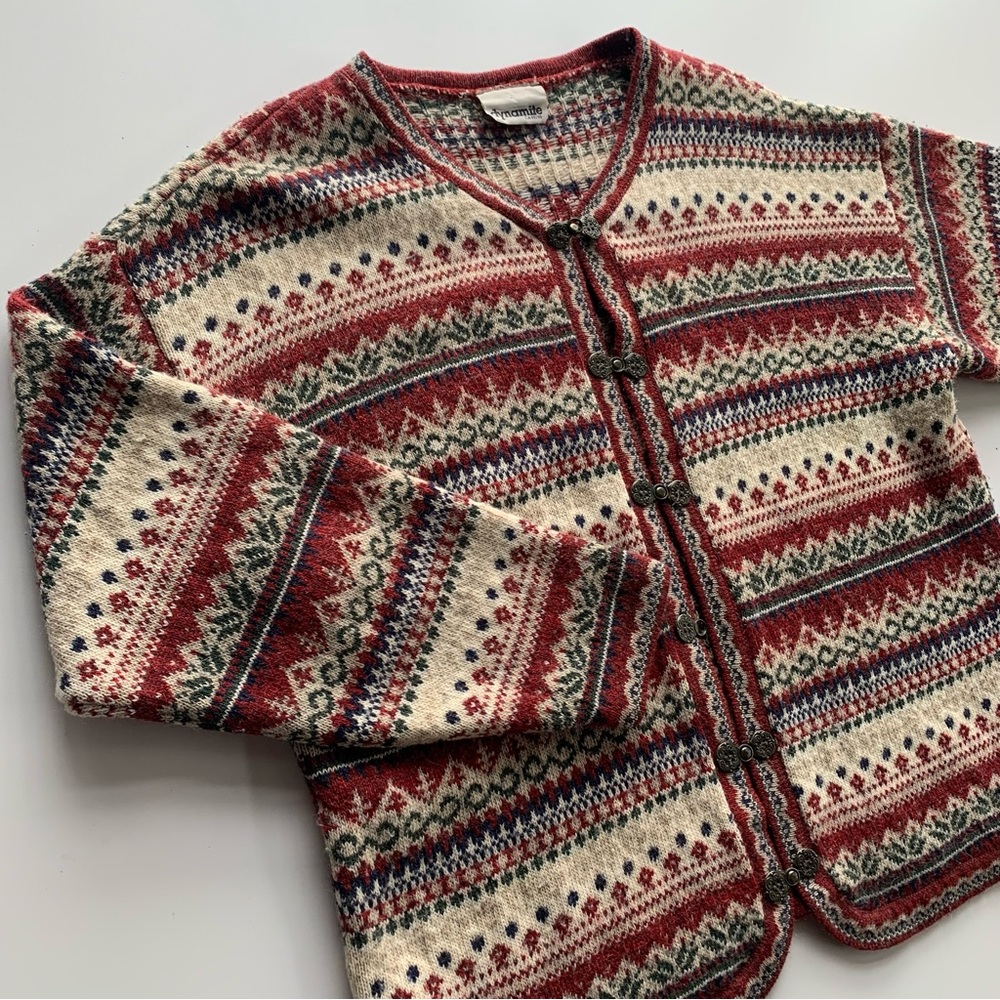 Vintage Patterned Cardigan